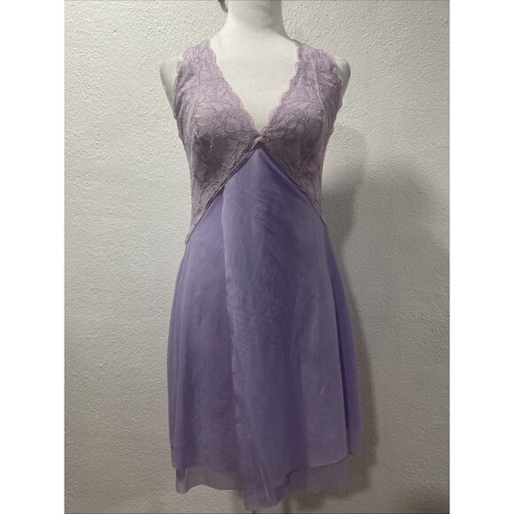 CLO Intimo Babydoll Womens Sexy Lace Lingerine Dress Perfect Peri Color - Picture 1 of 16